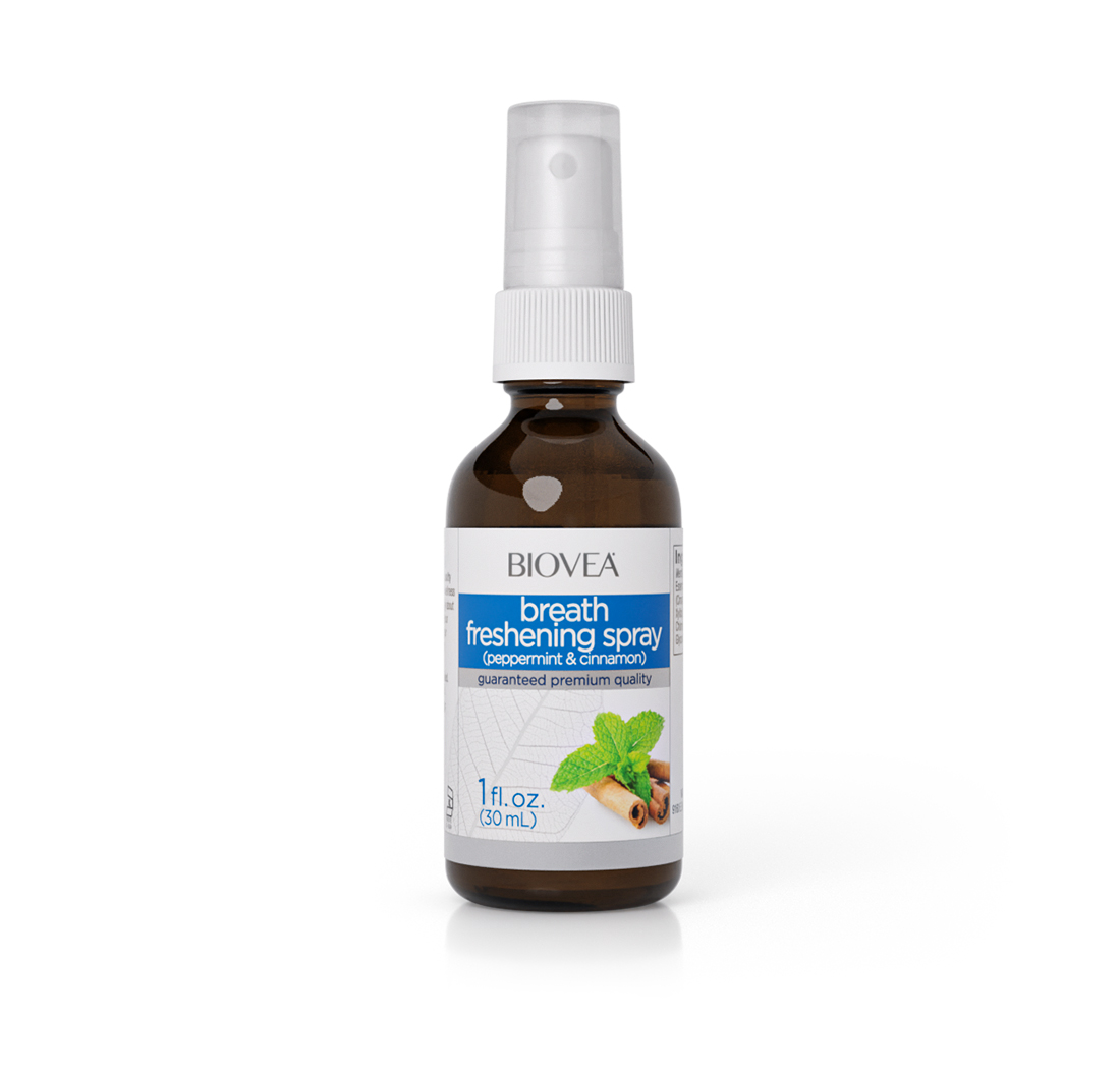 BREATH FRESHENING SPRAY (Peppermint & Cinnamon) (1 fl oz) 30ml