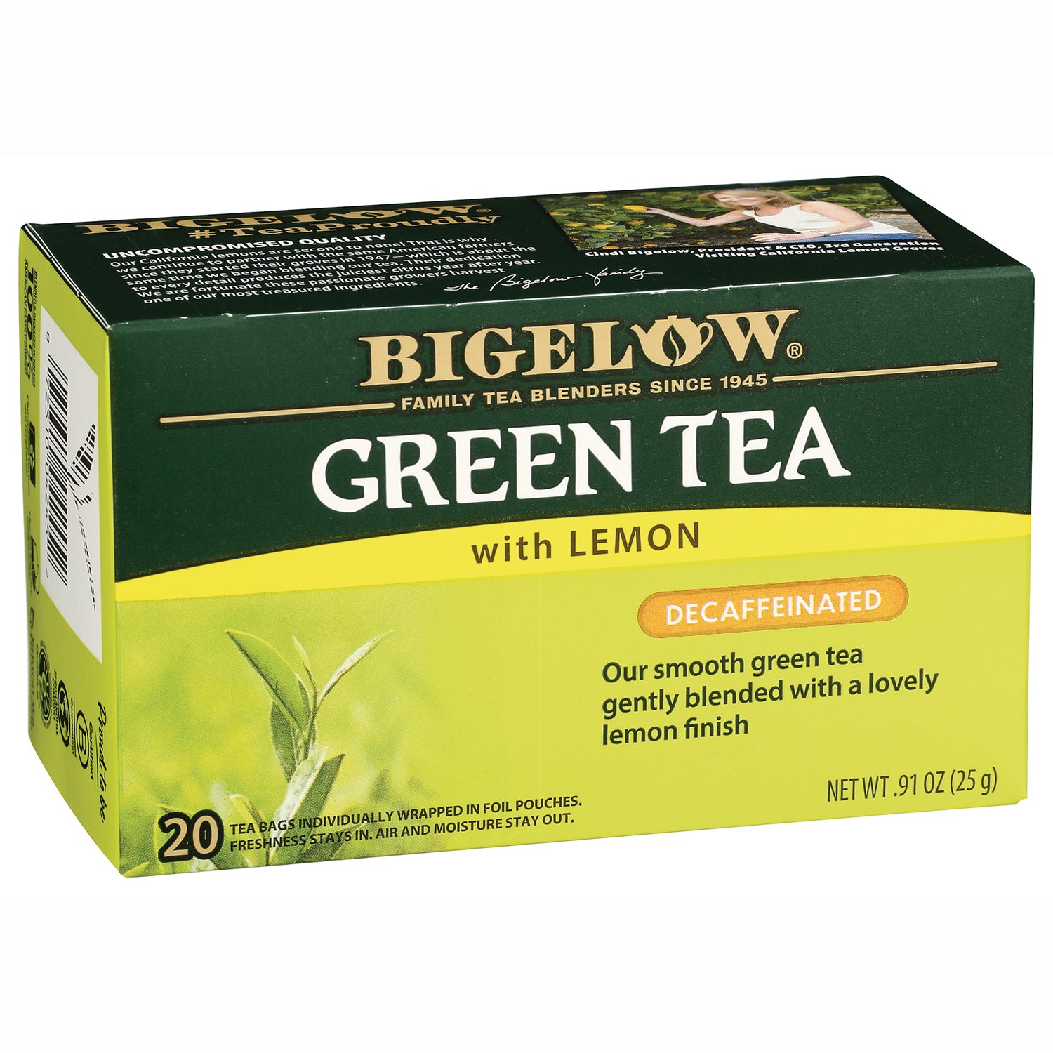 Green Tea with Lemon Decaffeinated