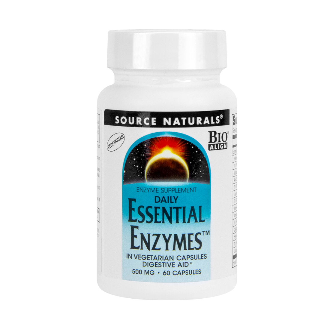 ESSENTIAL ENZYMES DAILY 500mg 60 Vegetarian Capsules