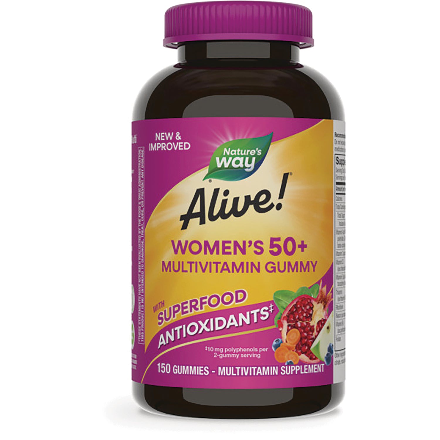 Alive! Women's 50+ Multivitamin Gummy - Mixed Berry