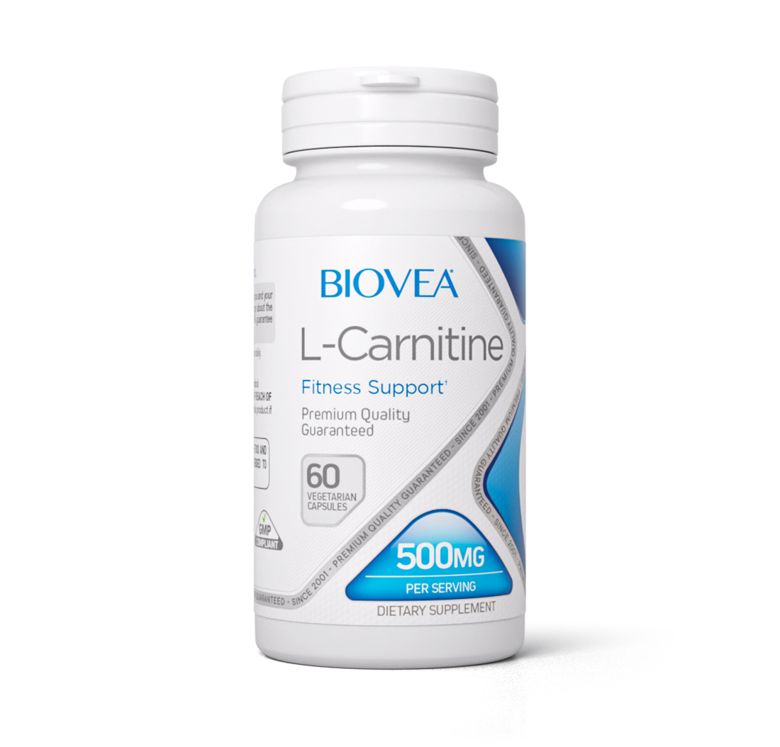 L-CARNITINE 500mg 60 Vegetarian Capsules