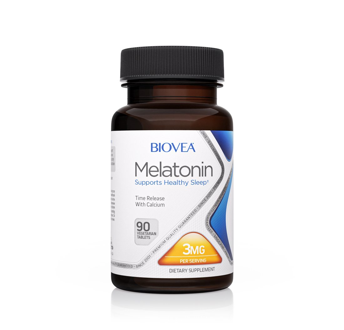 MELATONIN 3mg 90 Vegetarian Tablets (Time Release)