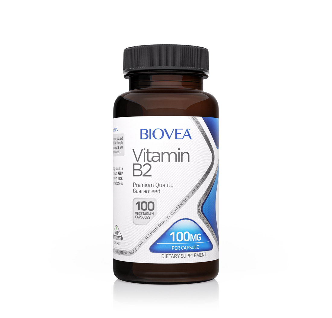 VITAMIN B2 100mg 100 Capsules