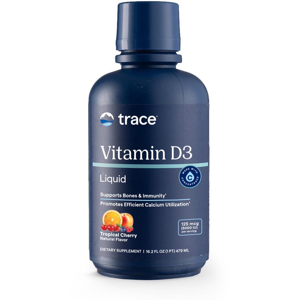 Liquid Vitamin D3 + Ionic Trace Minerals - Tropical Cherry