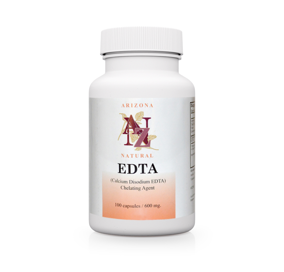EDTA (Calcium Disodium) Chelating Agent 600mg 100 Capsules
