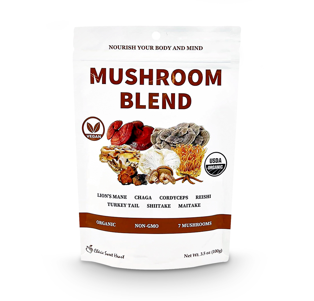 MUSHROOM EXTRACT POWDER (Organic, 7 Mushroom Blend) (3.5oz) 100g