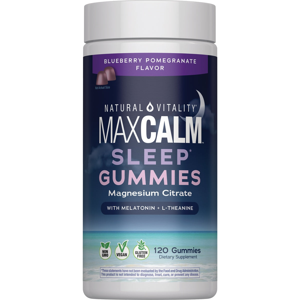 MaxCalm Sleep Gummies - Blueberry Pomegranate