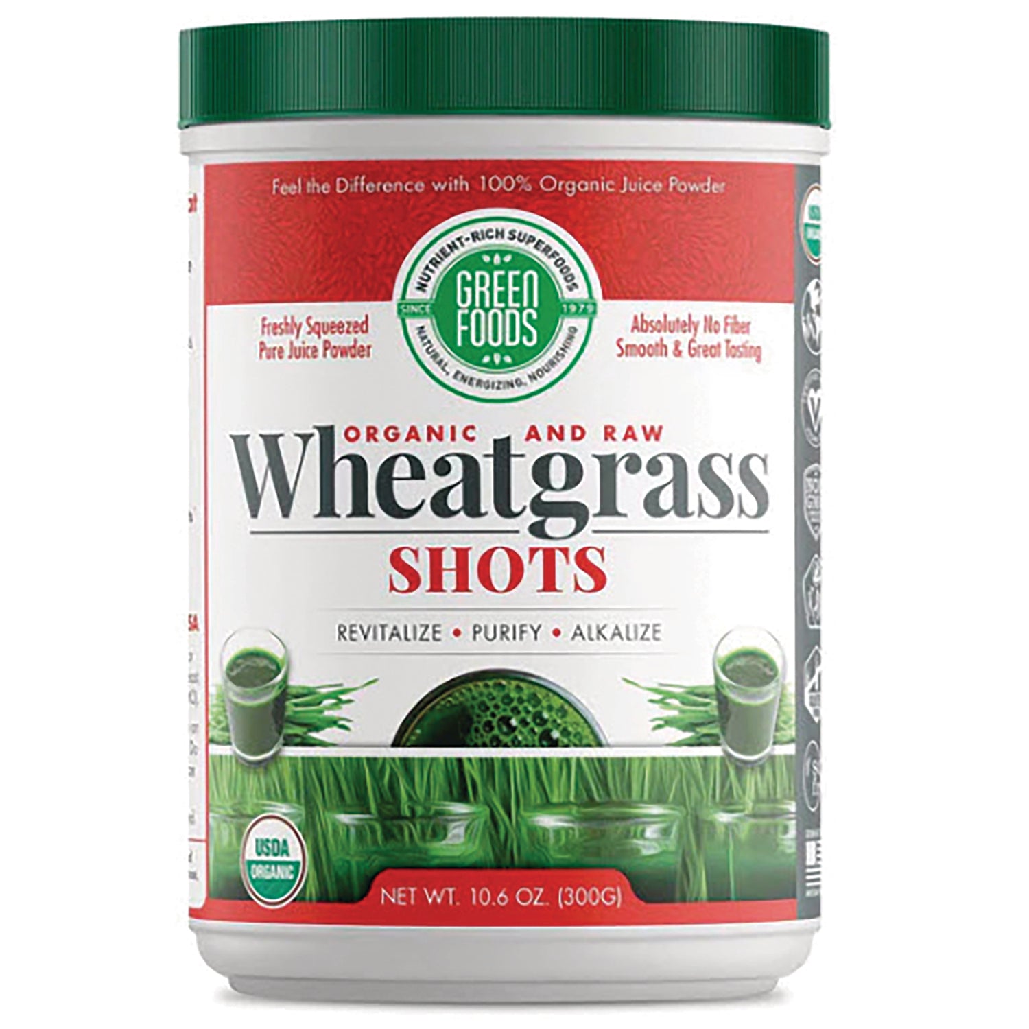 Organic and Raw Wheatgrass Shots