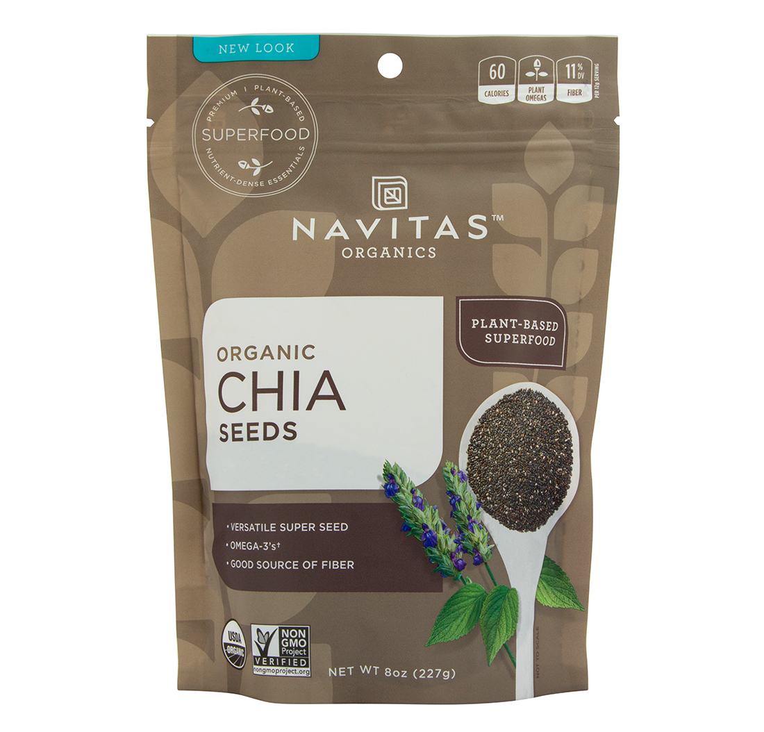 CHIA SEEDS (Organic, Plant-Based, Superfood) (8oz) 227g