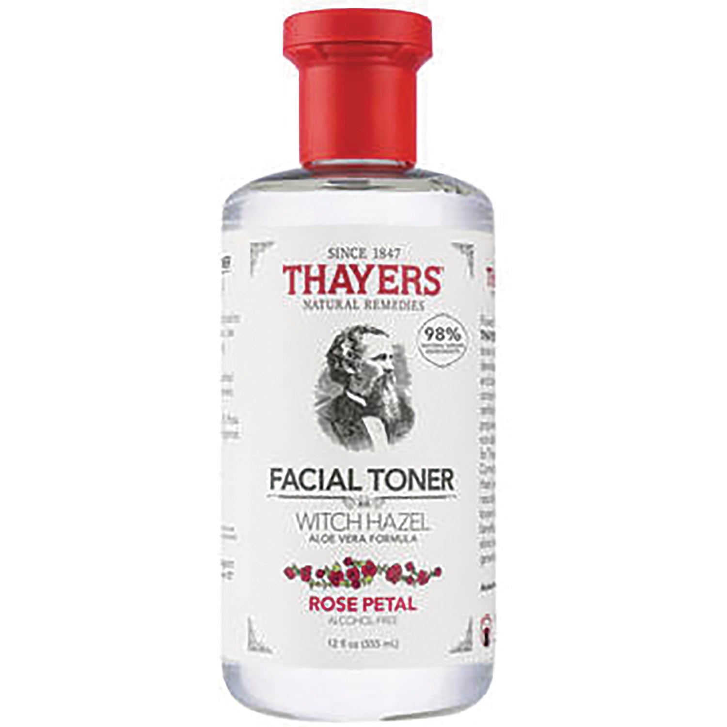 Facial Toner Witch Hazel Aloe Vera Formula - Rose Petal