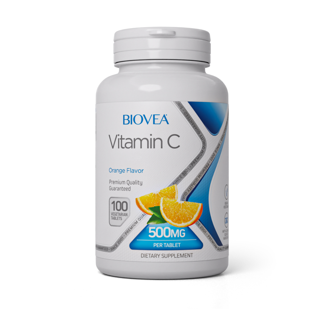 VITAMIN C 500mg 100 Chewable Vegetarian Tablets