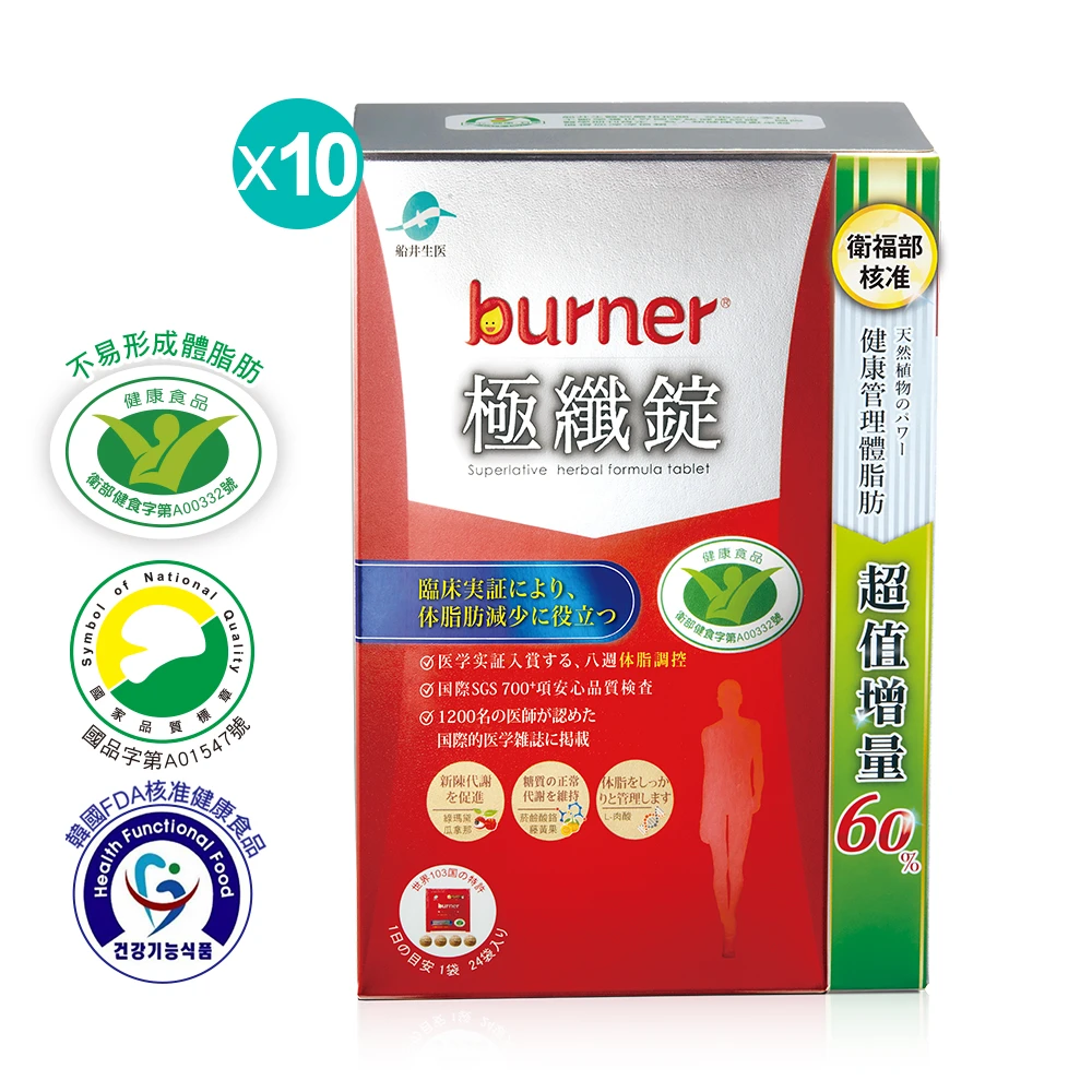 船井®burner®倍熱®極纖體脂管理團購組(共960顆)