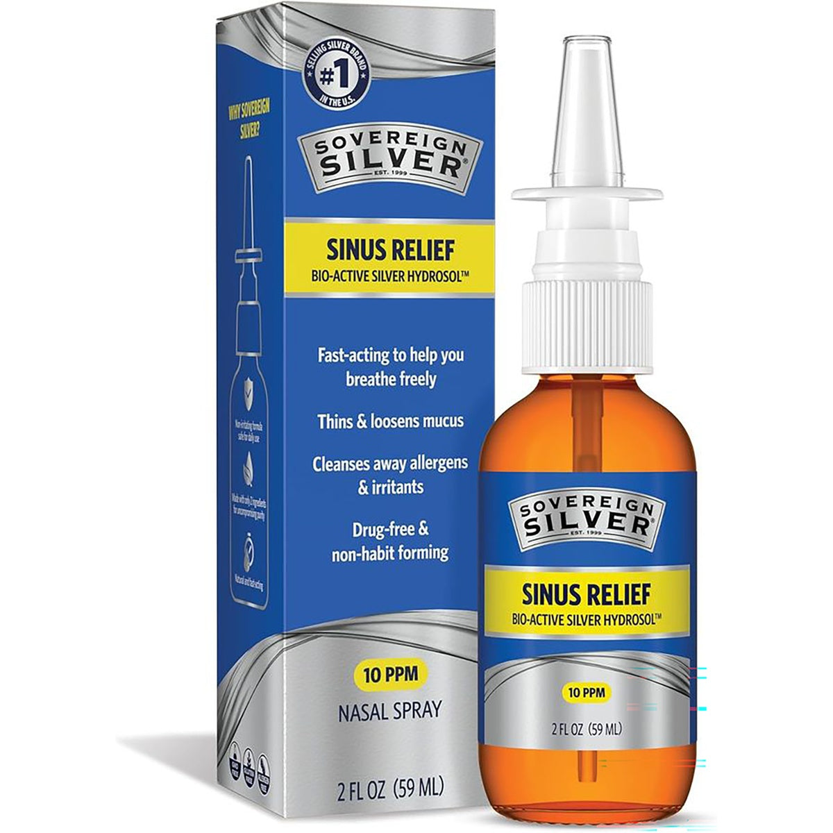 Sinus Relief Bio-Active Silver Hydrosol Nasal Spray