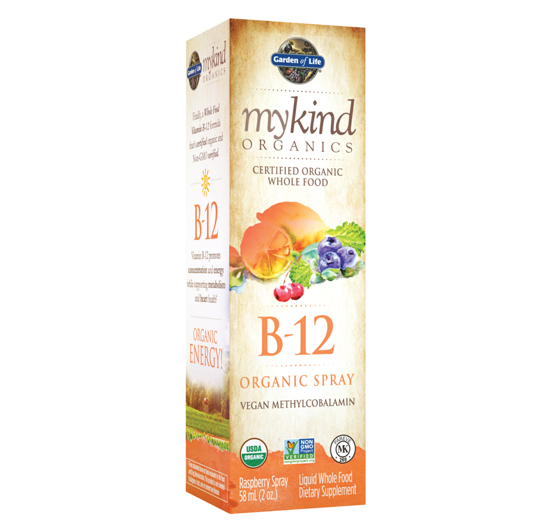MYKIND ORGANICS B-12 SPRAY (Organic) (Rasberry) (2 fl oz) 58ml