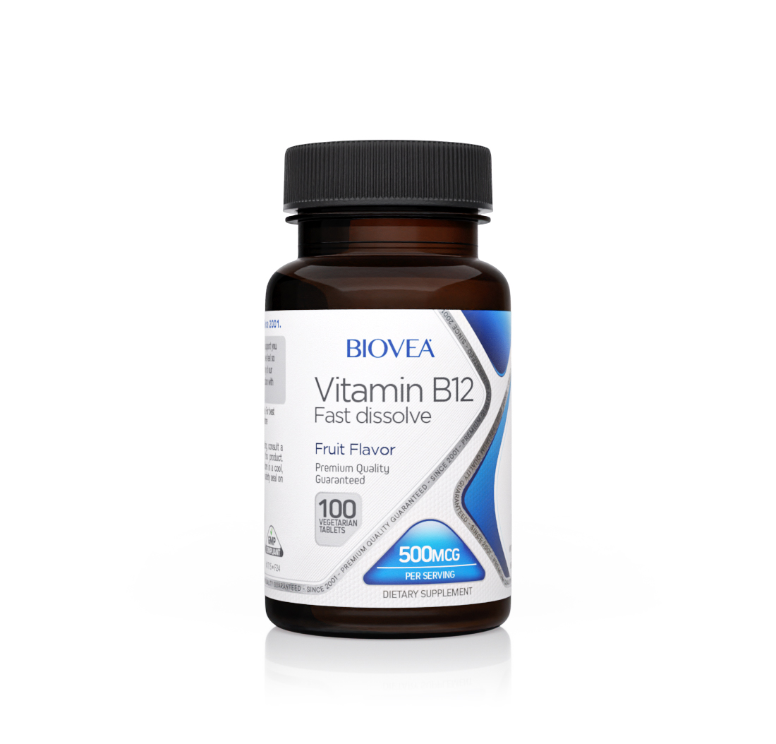 VITAMIN B12 500mcg 100 (Fast Dissolve) Tablets
