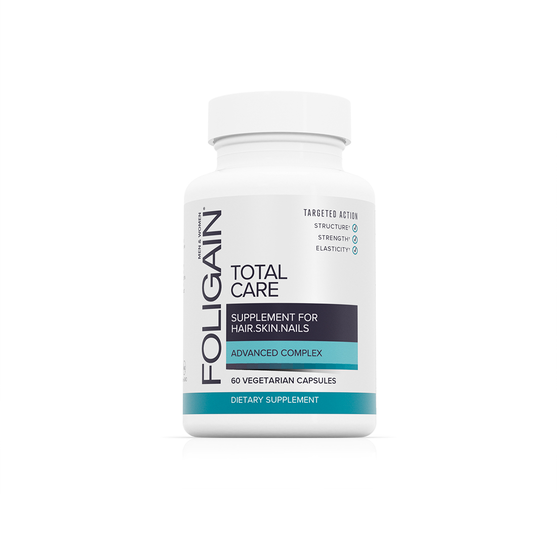 FOLIGAIN Total Care - Advanced Supplement for Hair, Skin & Nails 60 Vegetarian Capsule