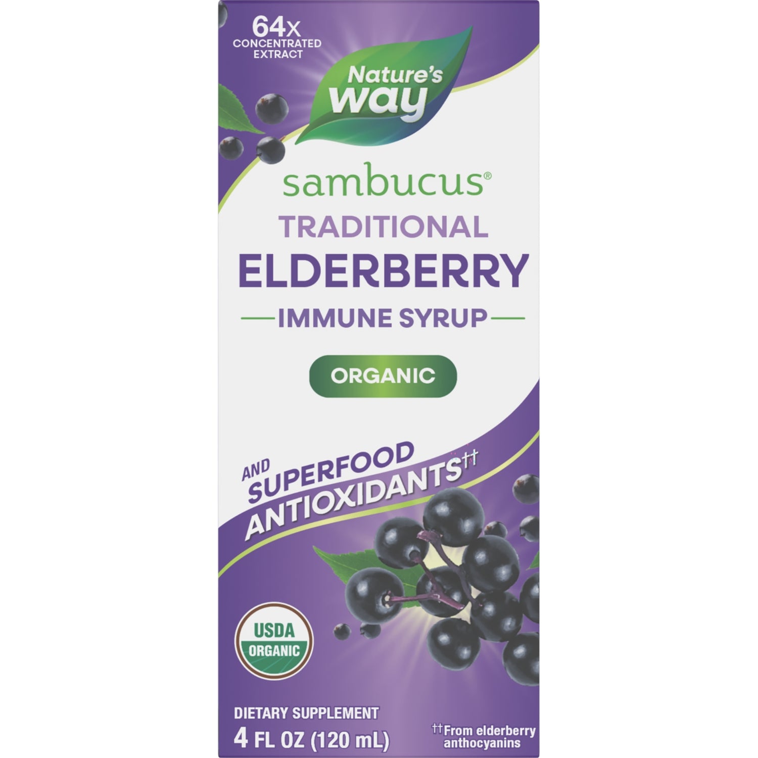 Organic Sambucus Traditional Elderberry Immune Syrup