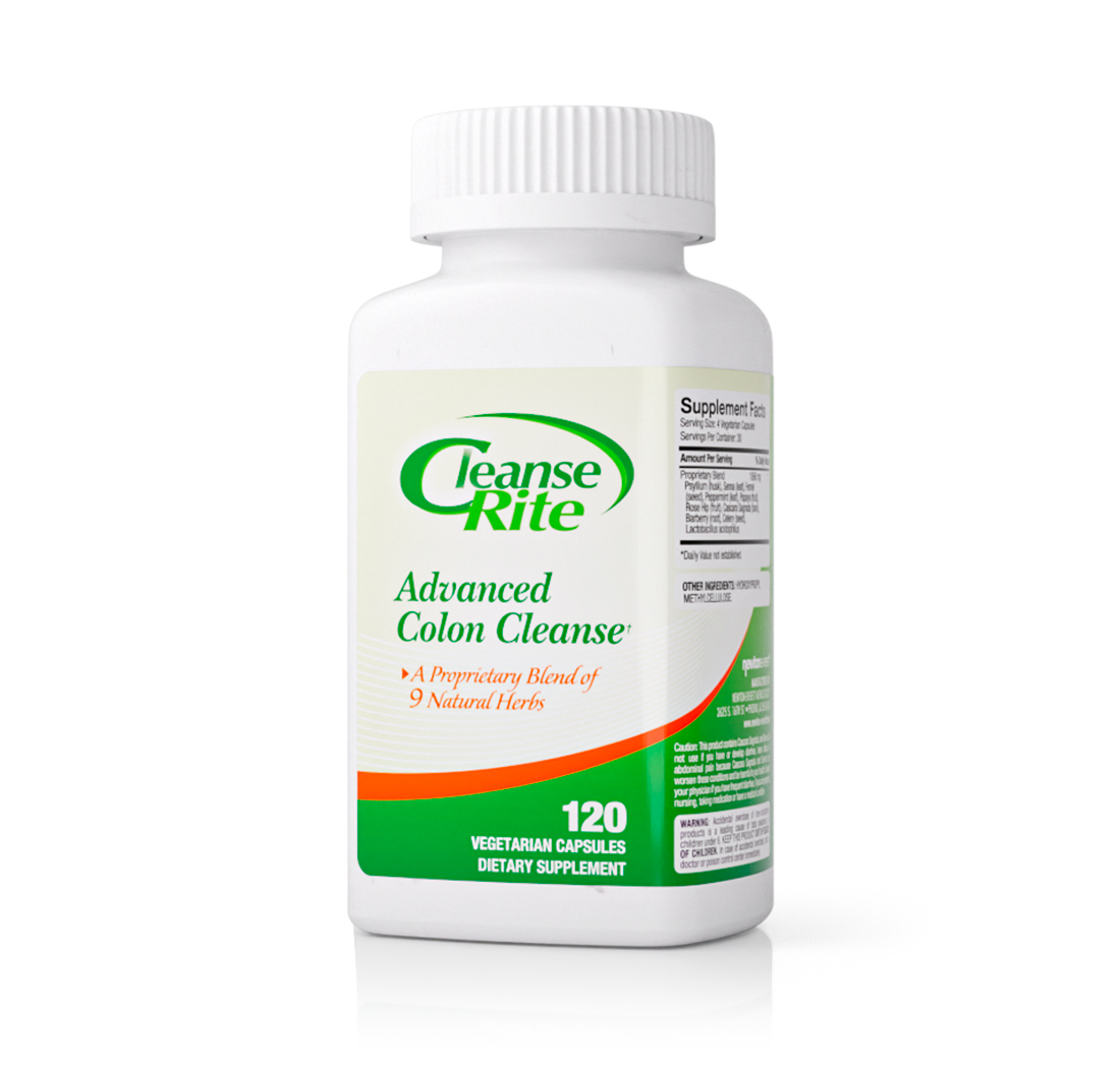 CLEANSE-RITE ADVANCED COLON CLEANSE 120 Vegetarian Capsules
