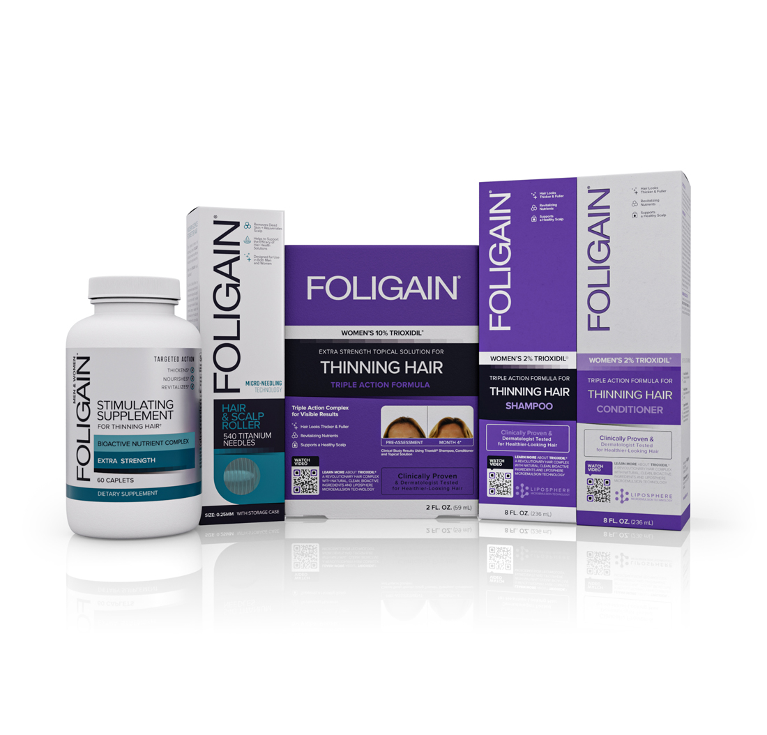 FOLIGAIN WOMEN'S COMPLETE SYSTEM FOR THINNING HAIR