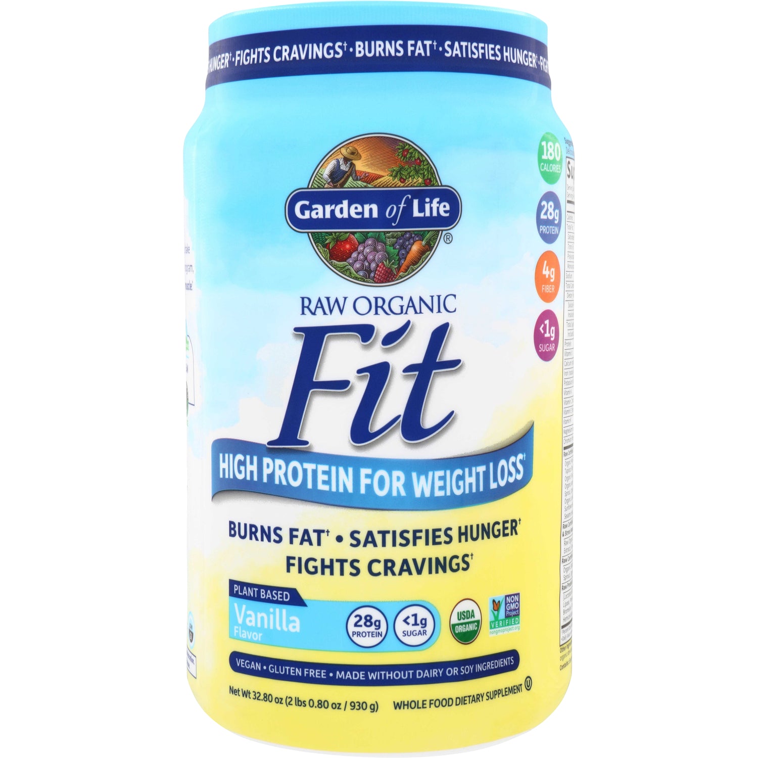 Raw Organic Fit High Protein for Weight Loss - Vanilla