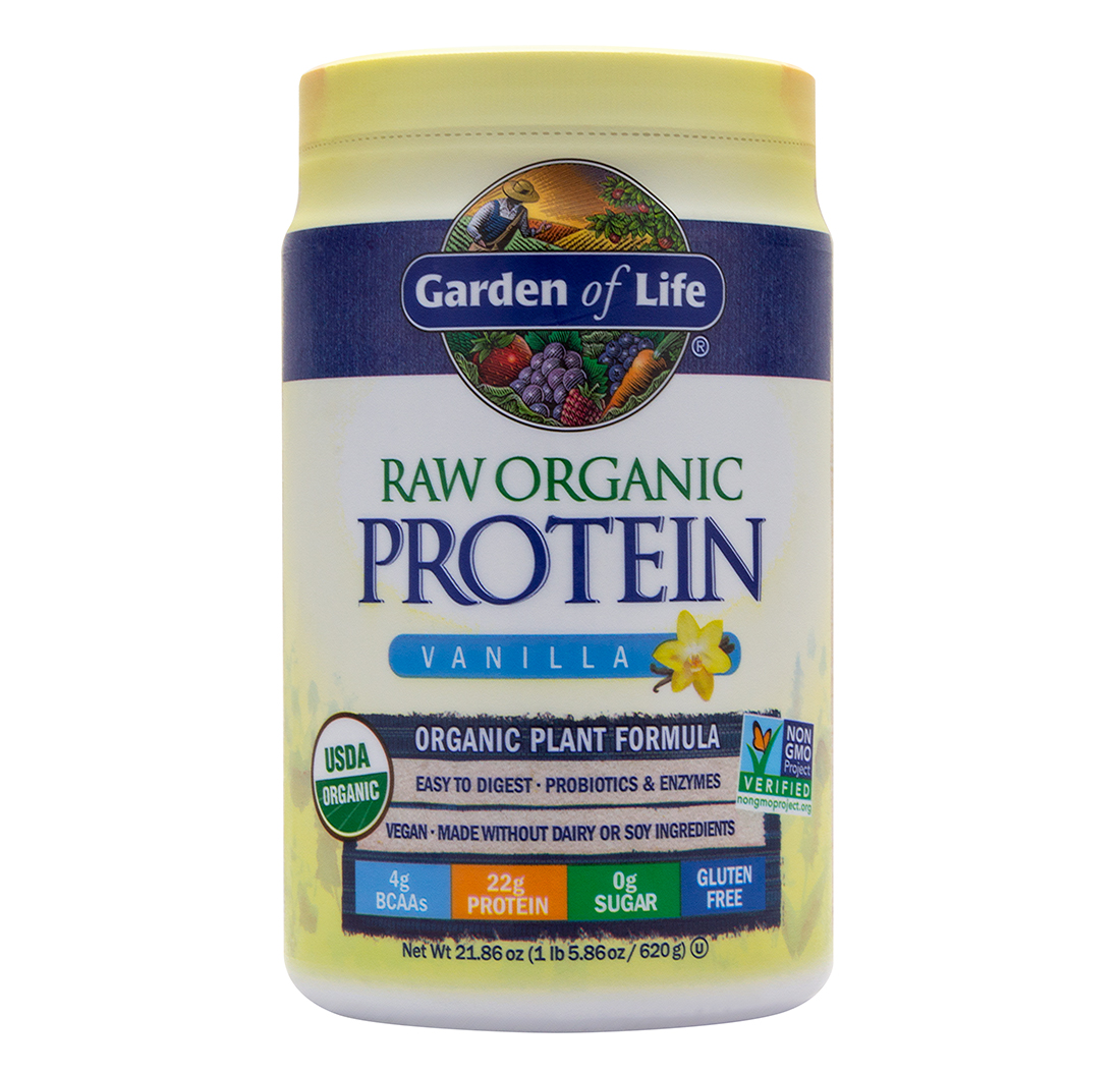 RAW ORGANIC PROTEIN POWDER (Vanilla) (21.86 oz) 620g