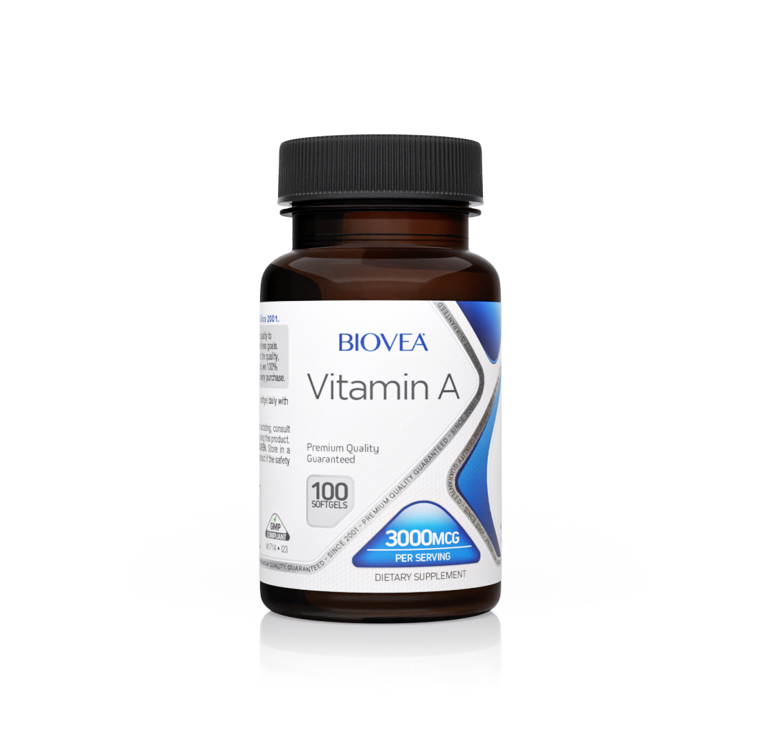 VITAMIN A 3,000mcg 100 Softgels