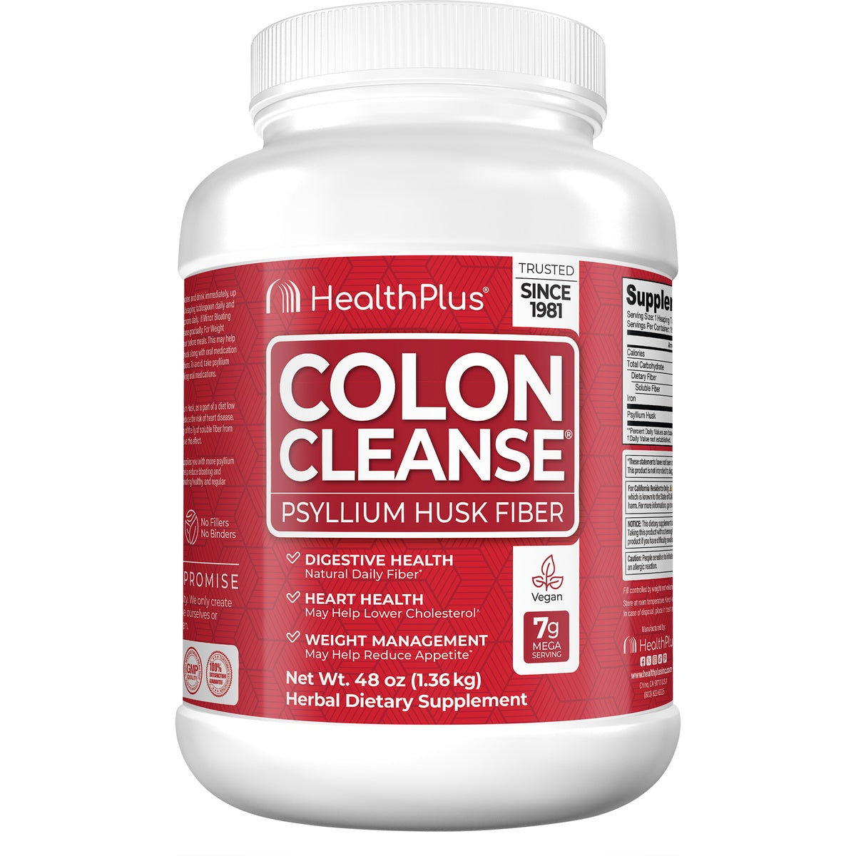 Colon Cleanse Psyllium Husk Fiber