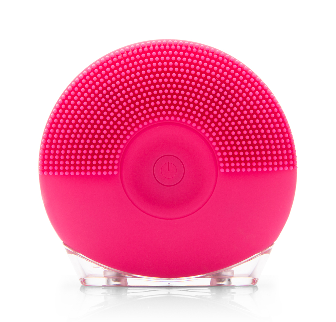 MINI SILICONE FACIAL CLEANSING BRUSH (Fuschia) (USB)