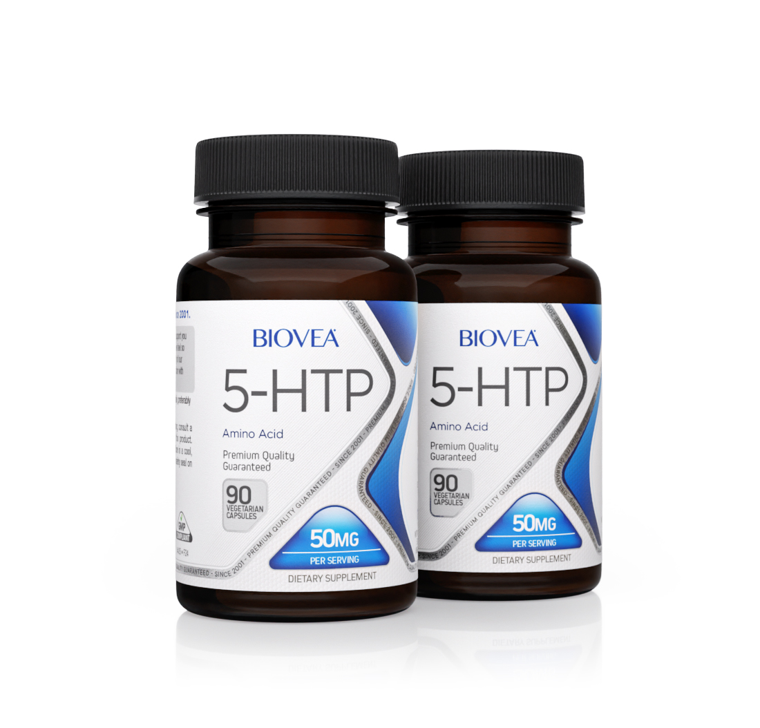 5-HTP 50mg 180 Vegetarian Capsules VALUE PACK