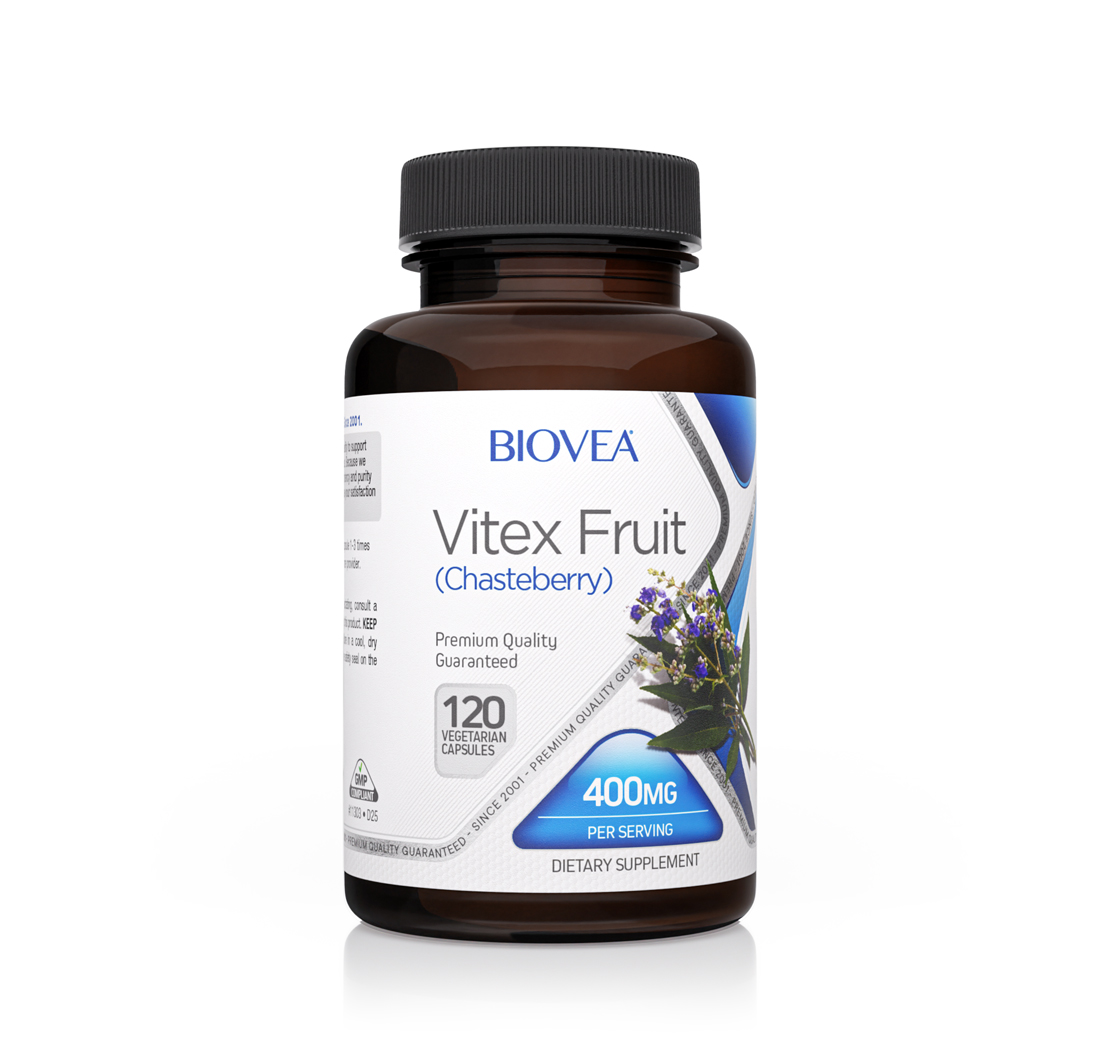 VITEX FRUIT (Chasteberry) 400mg 120 Vegetarian Capsules