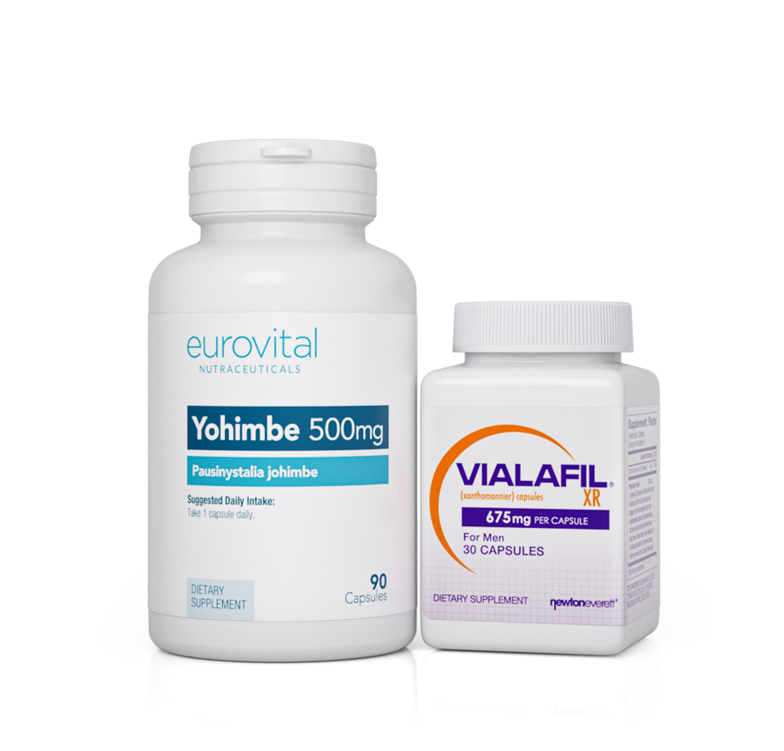 VIALAFIL XR (With Tongkat) 30 Capsules & YOHIMBE 500mg 90 Capsules