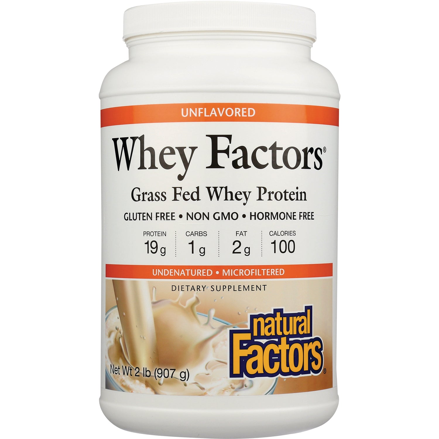 Whey Factors Grass Fed Whey Protein - Unflavored
