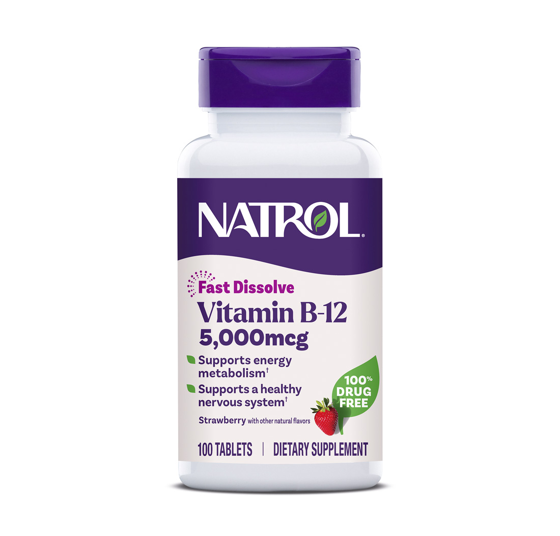 VITAMIN B-12 5,000mcg 100 Tablets (Fast Dissolve)