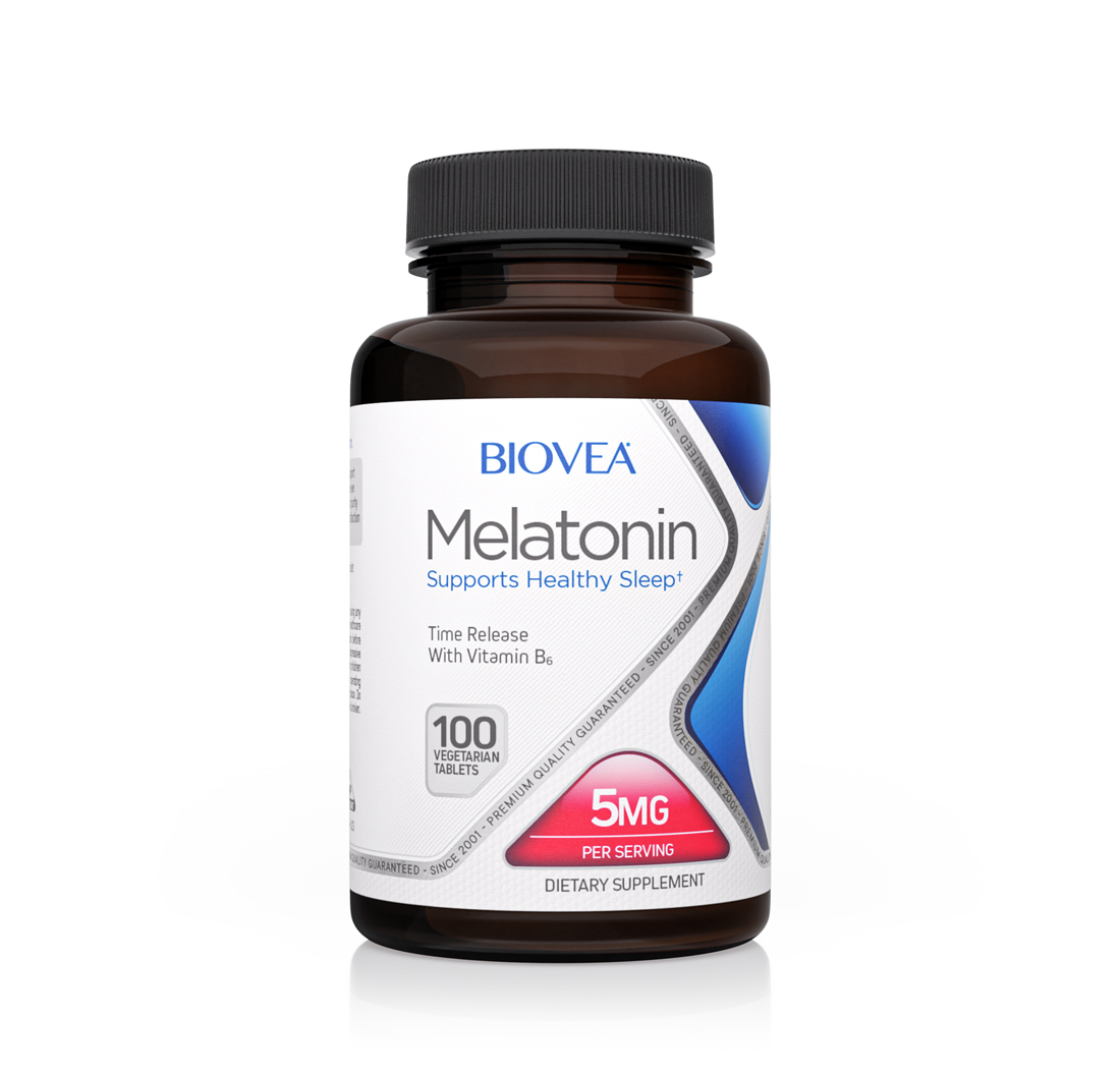 MELATONIN 5mg 100 Vegetarian Tablets (Time Release)