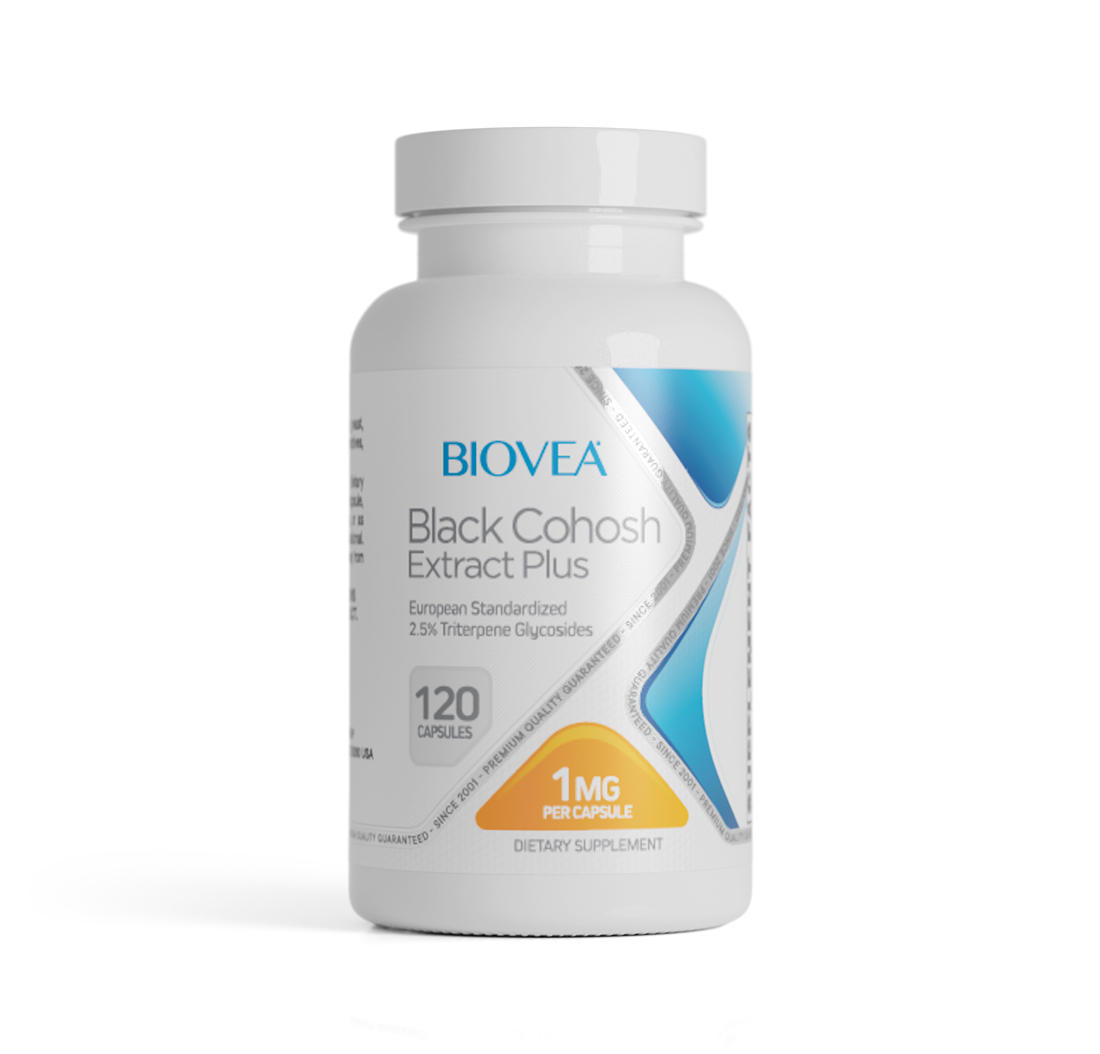 BLACK COHOSH EXTRACT PLUS 1mg 120 Capsules